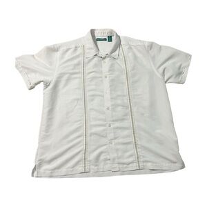 Cubavera White Casual Button Down Shirt